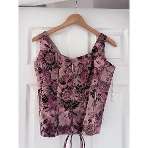 Bandolino Floral Corset Whimsigoth Fairy Princesscore